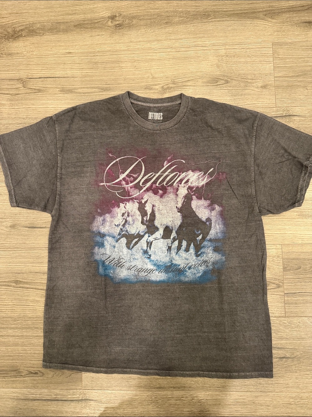 Deftones Swerve City Horses With Strange Distant Voice Band Tee Men Extra Large